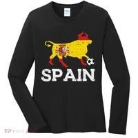 Spain Bull Spanish Soccer Ball    Boys Girls Women's Long Sleeve Shirt thumb 0