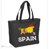 Spain Bull Spanish Soccer Ball    Boys Girls Tote Bag thumb 2
