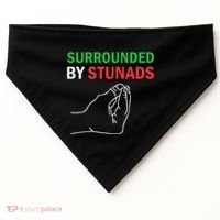 Surrounded By Stunads Funny Italian Sayings USA-Made Doggie Bandana thumb 0