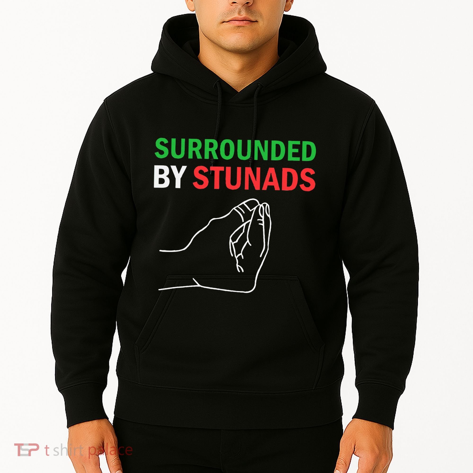 Surrounded By Stunads Funny Italian Sayings Hoodie