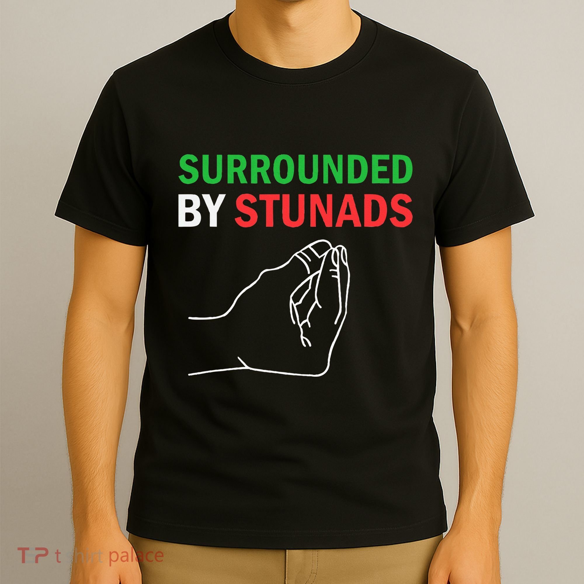 Surrounded By Stunads Funny Italian Sayings T-Shirt