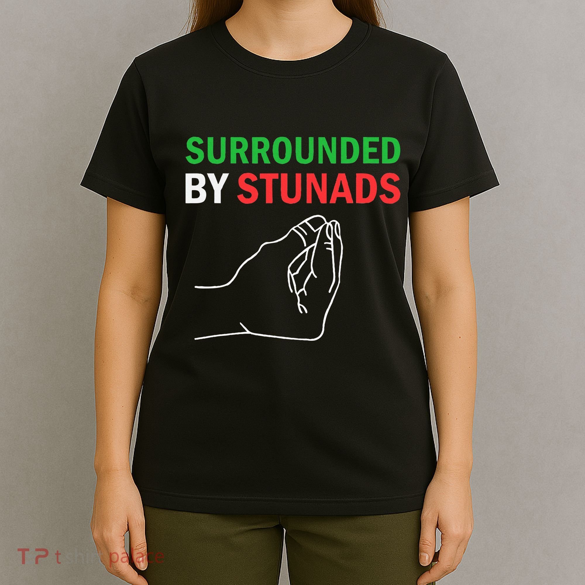 Surrounded By Stunads Funny Italian Sayings T-Shirt
