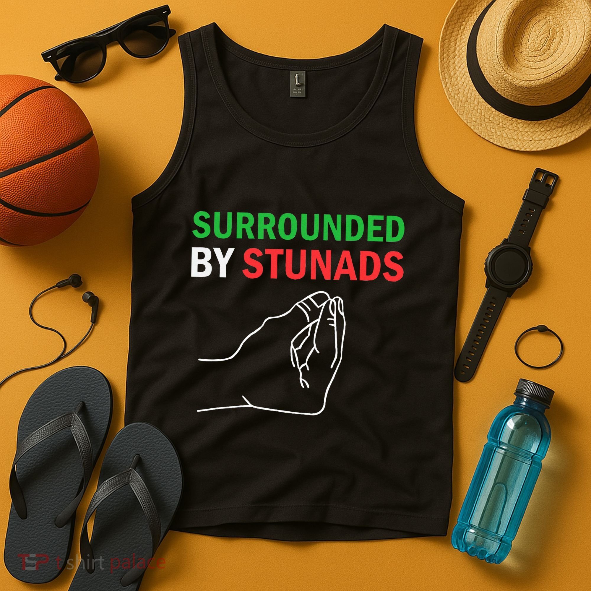 Surrounded By Stunads Funny Italian Sayings Tank Top