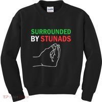 Surrounded By Stunads Funny Italian Sayings Kids Sweatshirt thumb 0
