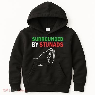 Surrounded By Stunads Funny Italian Sayings Kids Hoodie
