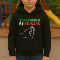 Surrounded By Stunads Funny Italian Sayings Kids Hoodie thumb 3