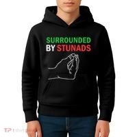 Surrounded By Stunads Funny Italian Sayings Kids Hoodie thumb 4