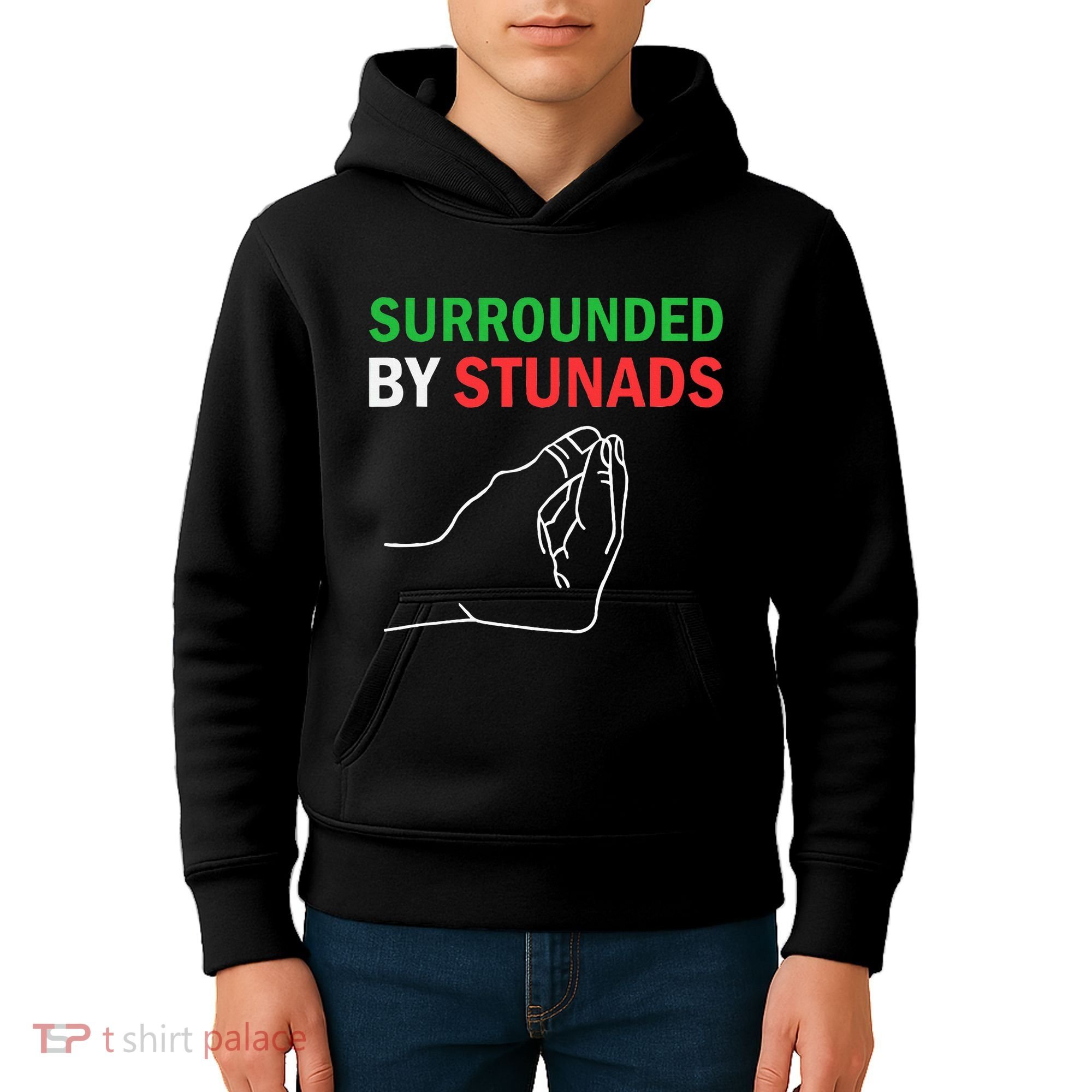 Surrounded By Stunads Funny Italian Sayings Kids Hoodie