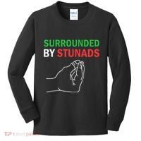 Surrounded By Stunads Funny Italian Sayings Kids Long Sleeve Shirt thumb 0