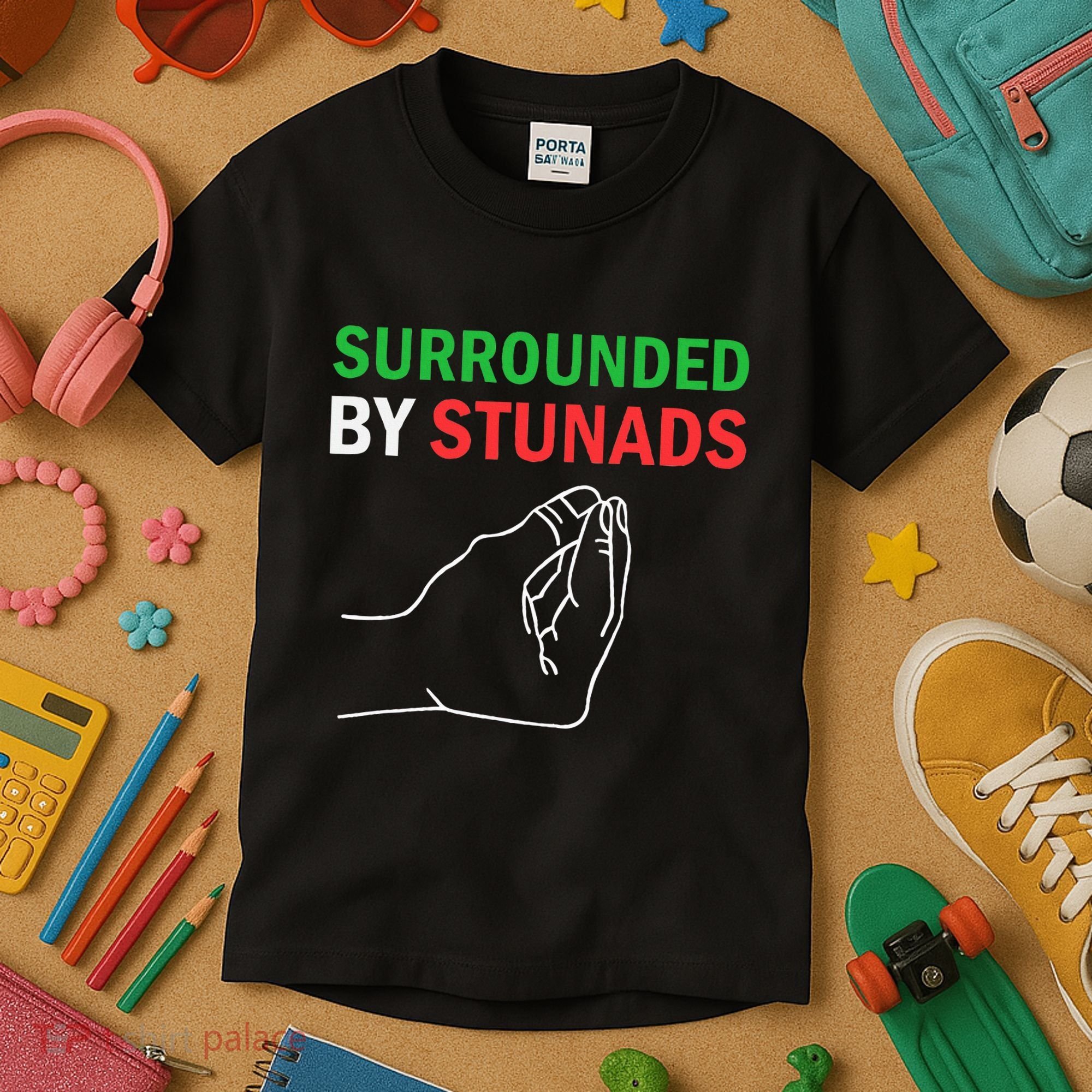 Surrounded By Stunads Funny Italian Sayings Kids T-Shirt