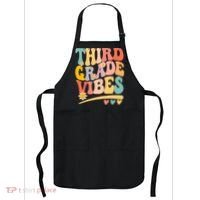 Third Grade Vibes For Girl Boy 3rd Grade Teacher Apron thumb 0