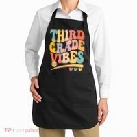 Third Grade Vibes For Girl Boy 3rd Grade Teacher Apron thumb 2