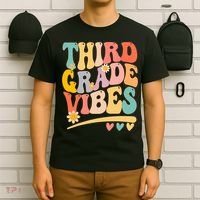 Third Grade Vibes For Girl Boy 3rd Grade Teacher T-Shirt thumb 6