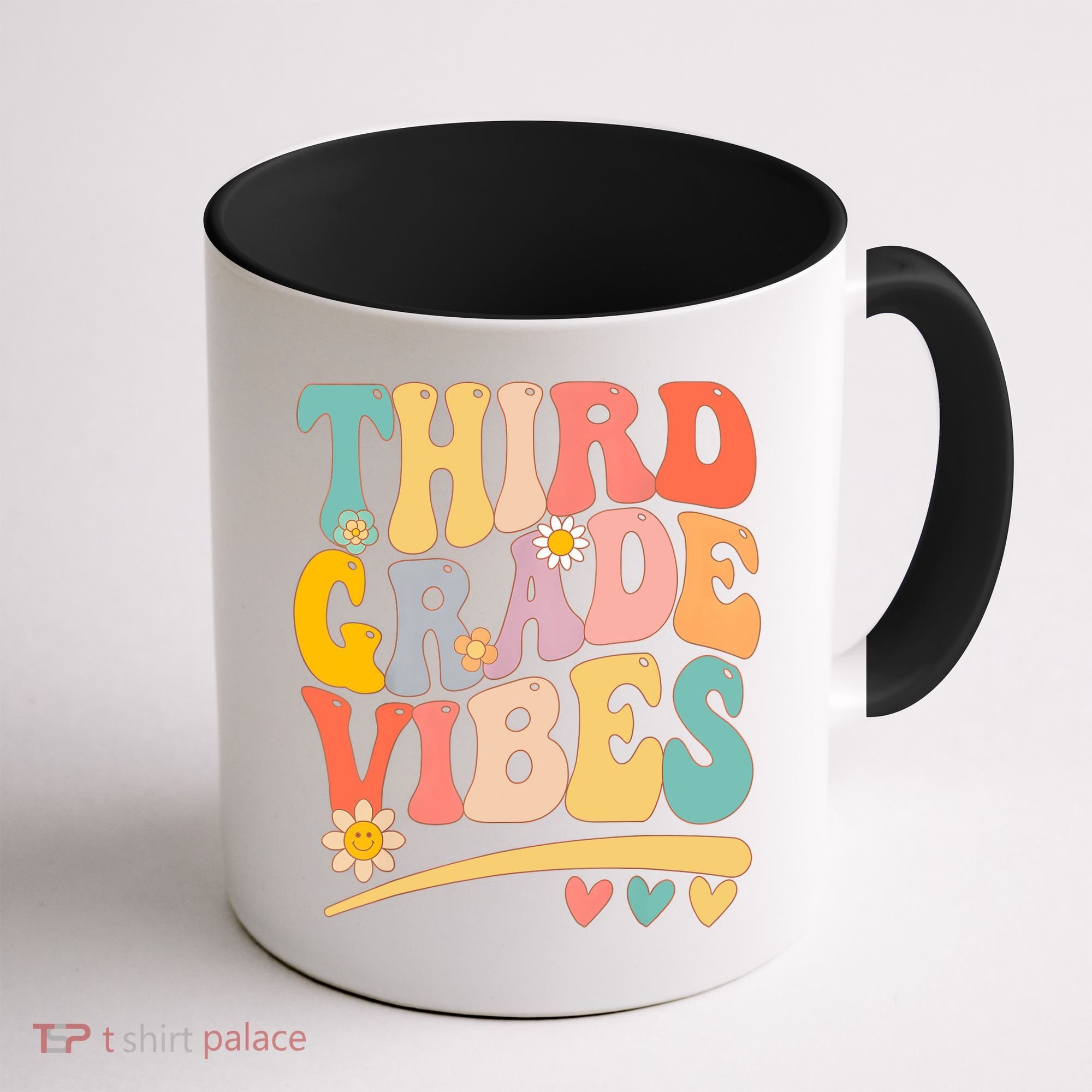 Third Grade Vibes For Girl Boy 3rd Grade Teacher Coffee Mug