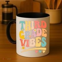 Third Grade Vibes For Girl Boy 3rd Grade Teacher Coffee Mug thumb 4