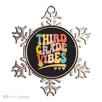 Third Grade Vibes For Girl Boy 3rd Grade Teacher Ornament