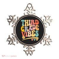 Third Grade Vibes For Girl Boy 3rd Grade Teacher Ornament thumb 0