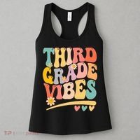 Third Grade Vibes For Girl Boy 3rd Grade Teacher Women's Tank Top thumb 3
