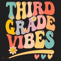 Third Grade Vibes For Girl Boy 3rd Grade Teacher Hat thumb 2