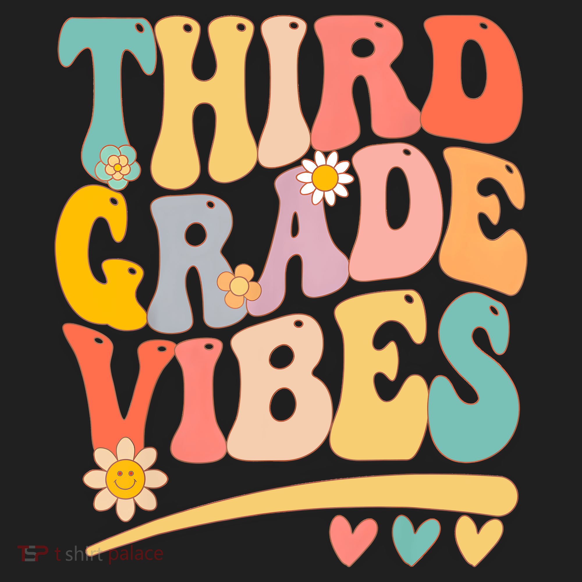 Third Grade Vibes For Girl Boy 3rd Grade Teacher Hat