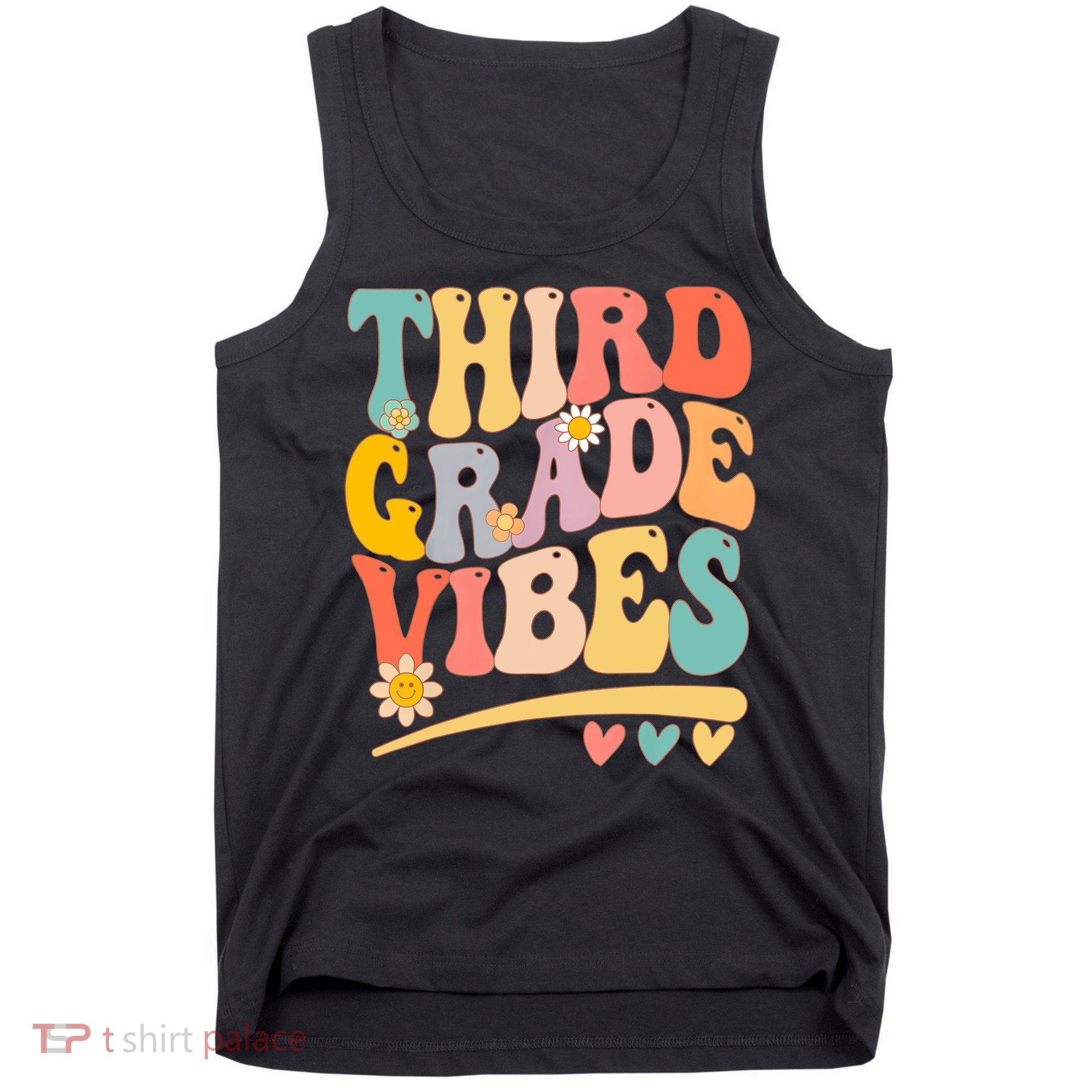 Third Grade Vibes For Girl Boy 3rd Grade Teacher Tank Top