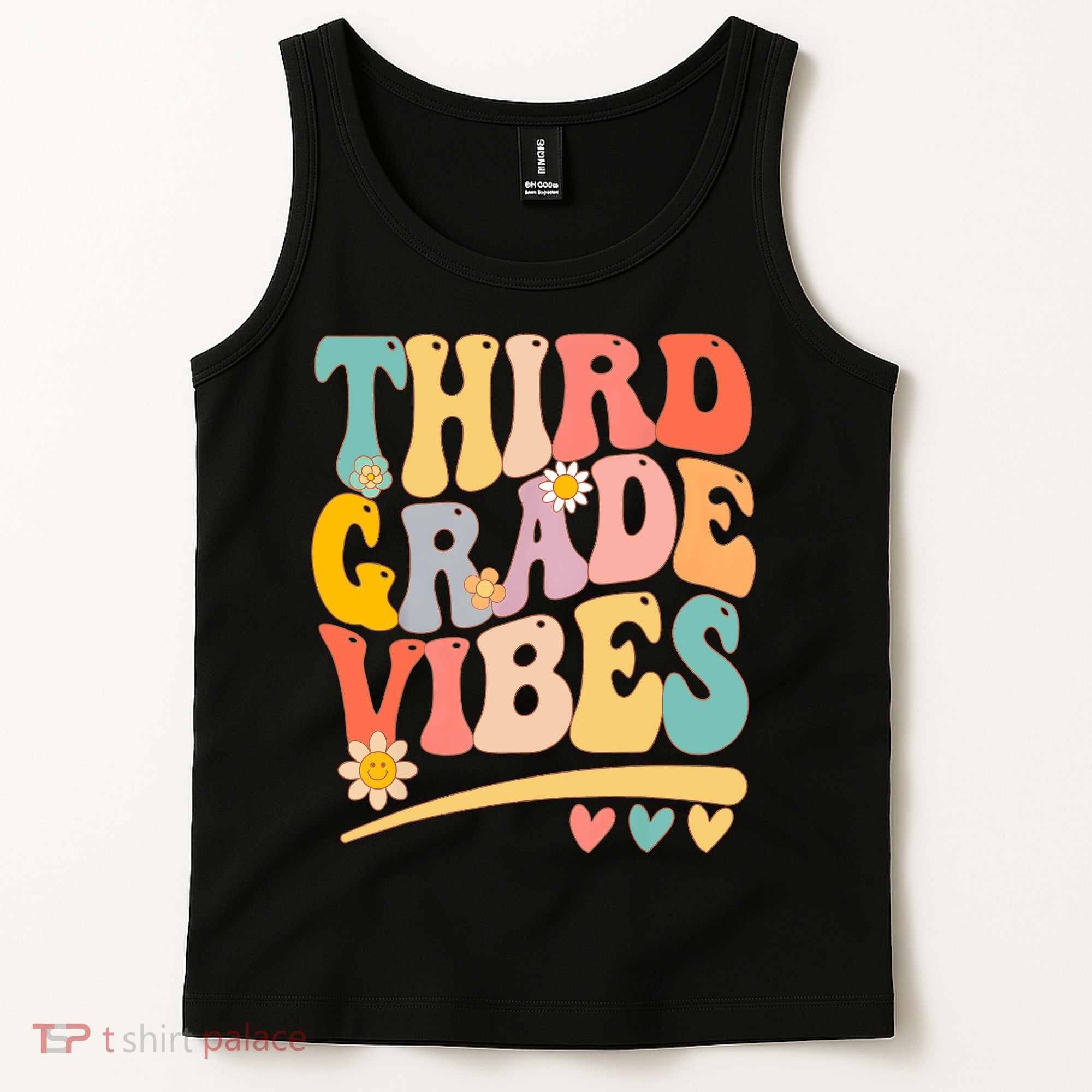 Third Grade Vibes For Girl Boy 3rd Grade Teacher Tank Top