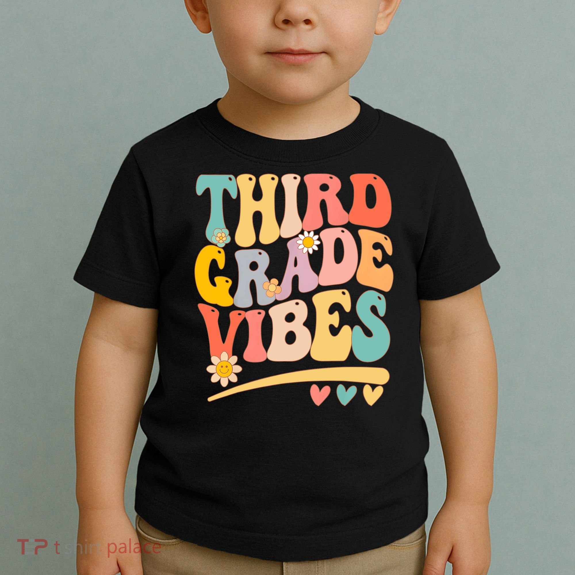 Third Grade Vibes For Girl Boy 3rd Grade Teacher Toddler T-Shirt