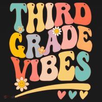 Third Grade Vibes For Girl Boy 3rd Grade Teacher Toddler T-Shirt thumb 4