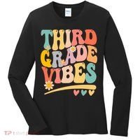 Third Grade Vibes For Girl Boy 3rd Grade Teacher Women's Long Sleeve Shirt thumb 0