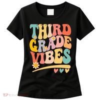 Third Grade Vibes For Girl Boy 3rd Grade Teacher Women's T-Shirt thumb 0