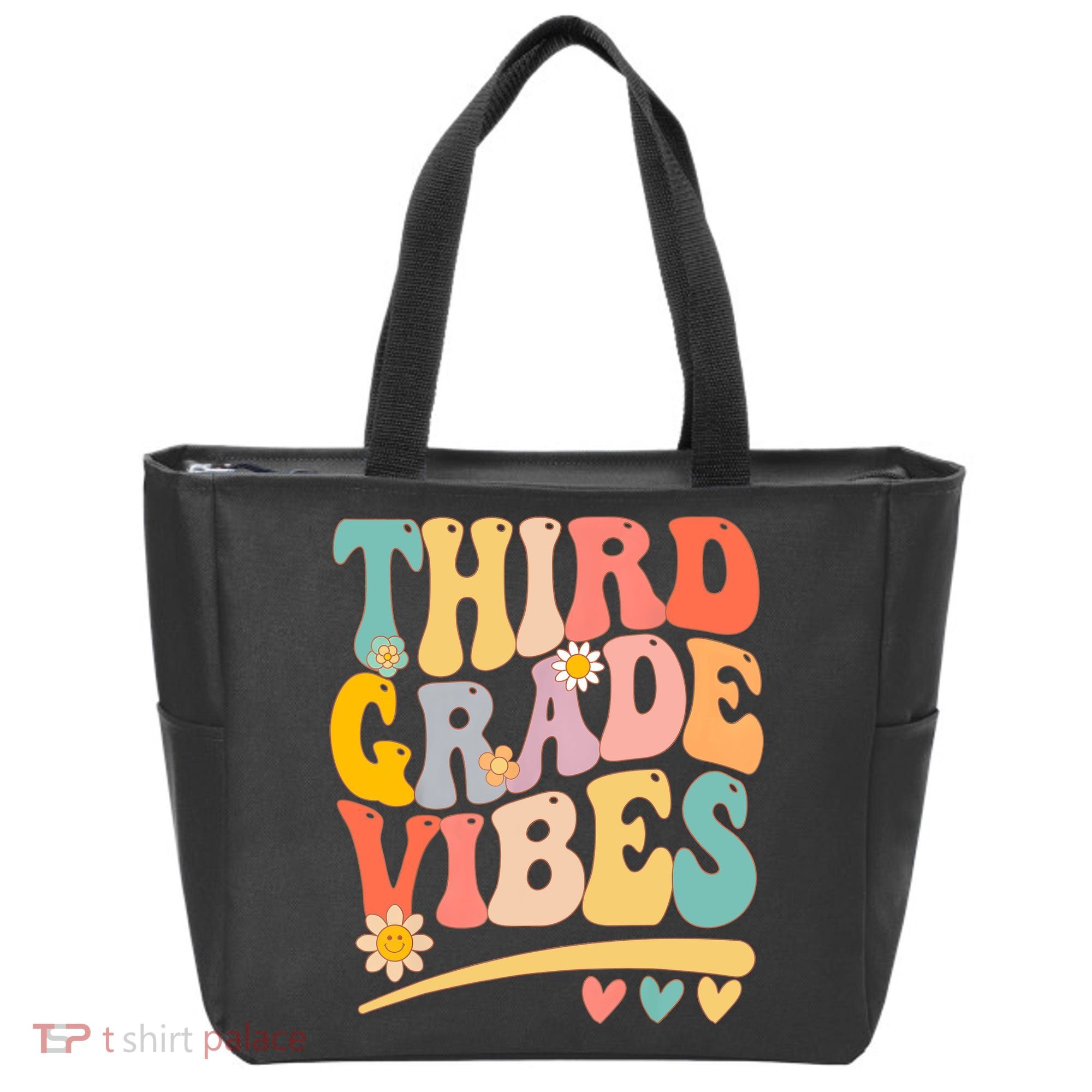 Third Grade Vibes For Girl Boy 3rd Grade Teacher Tote Bag