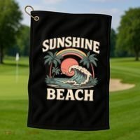 Sunshine Beach Golf Towel thumb 1