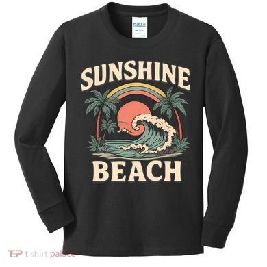 Sunshine Beach Kids Long Sleeve Shirt