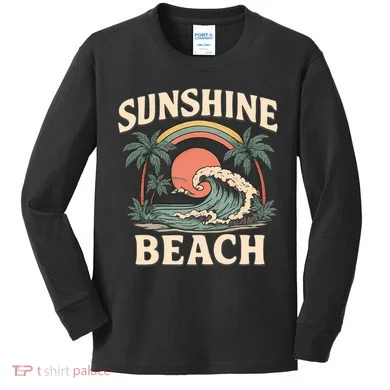 Sunshine Beach Kids Long Sleeve Shirt