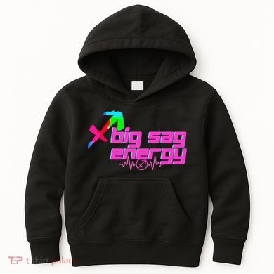Sagittarius Big Sag Energy Kids Hoodie