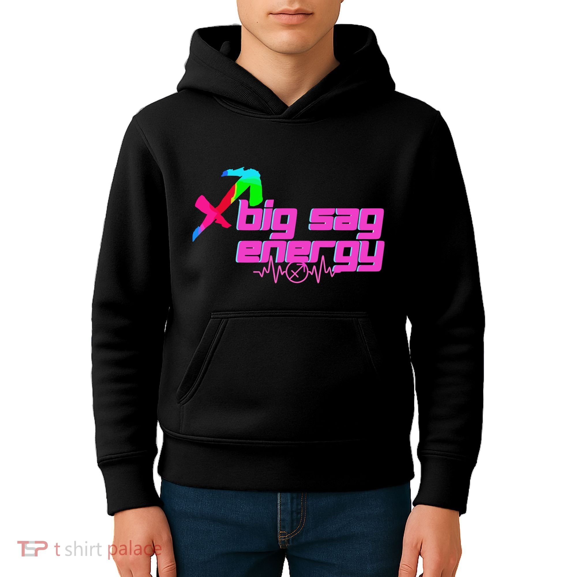 Sagittarius Big Sag Energy Kids Hoodie