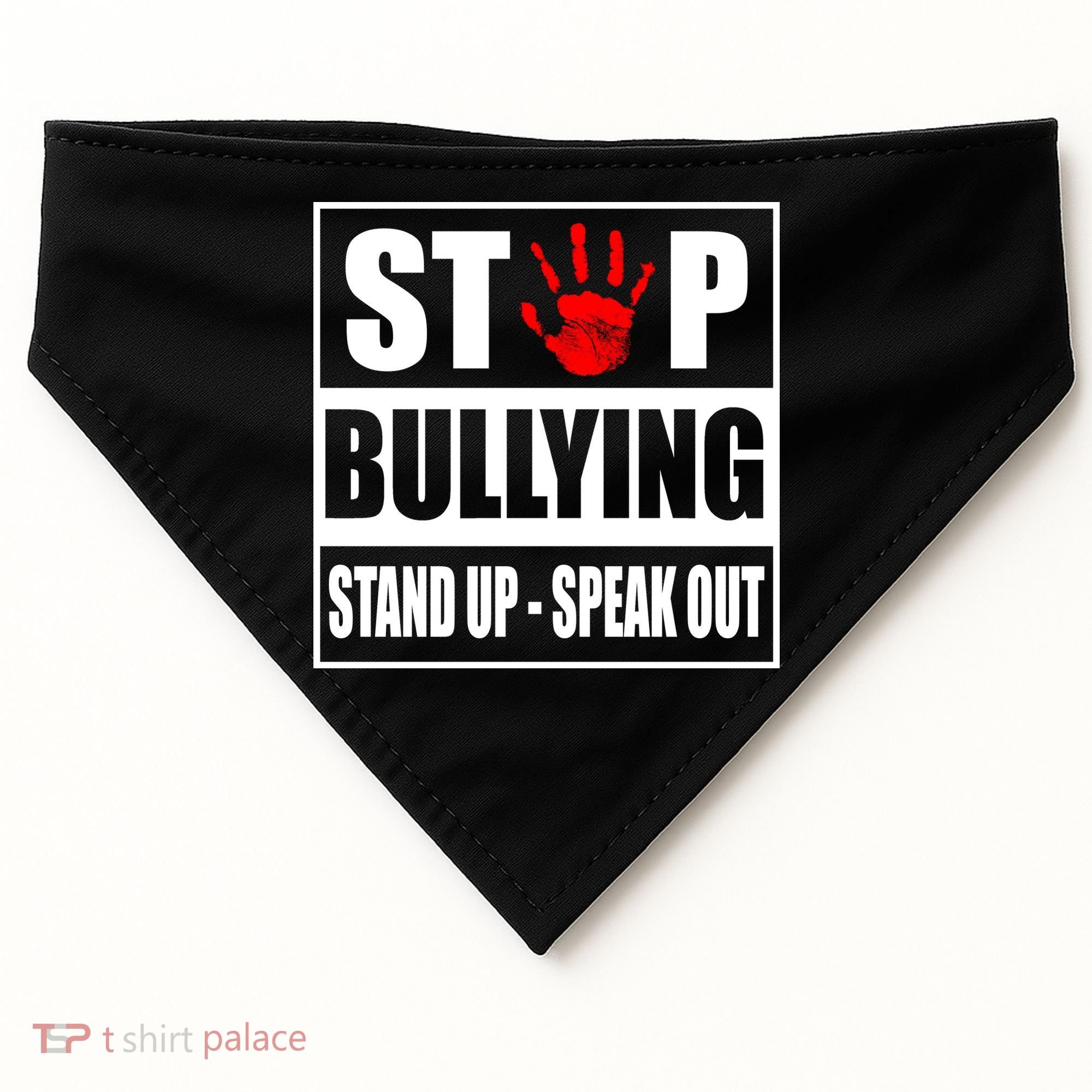 Stop Bullying Stand Up Speak Out USA-Made Doggie Bandana