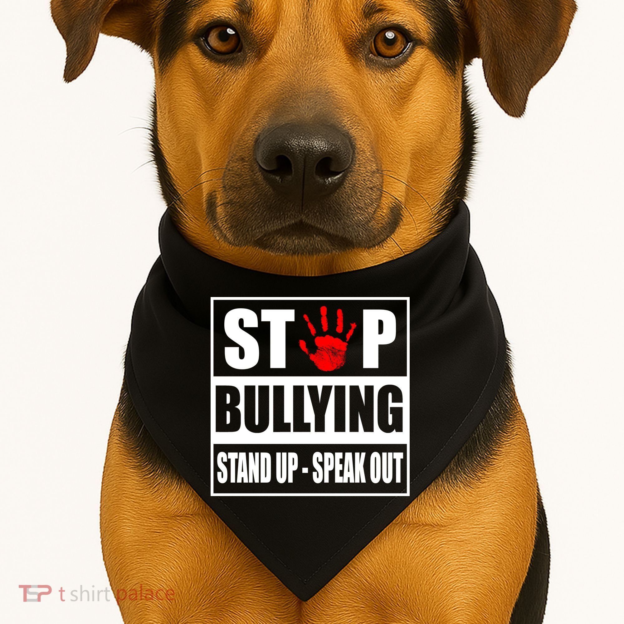 Stop Bullying Stand Up Speak Out USA-Made Doggie Bandana