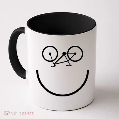 Smiling Bicycle Coffee Mug