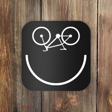 Smiling Bicycle Coaster
