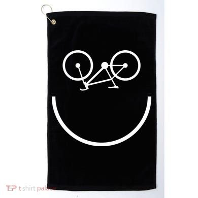 Smiling Bicycle Golf Towel