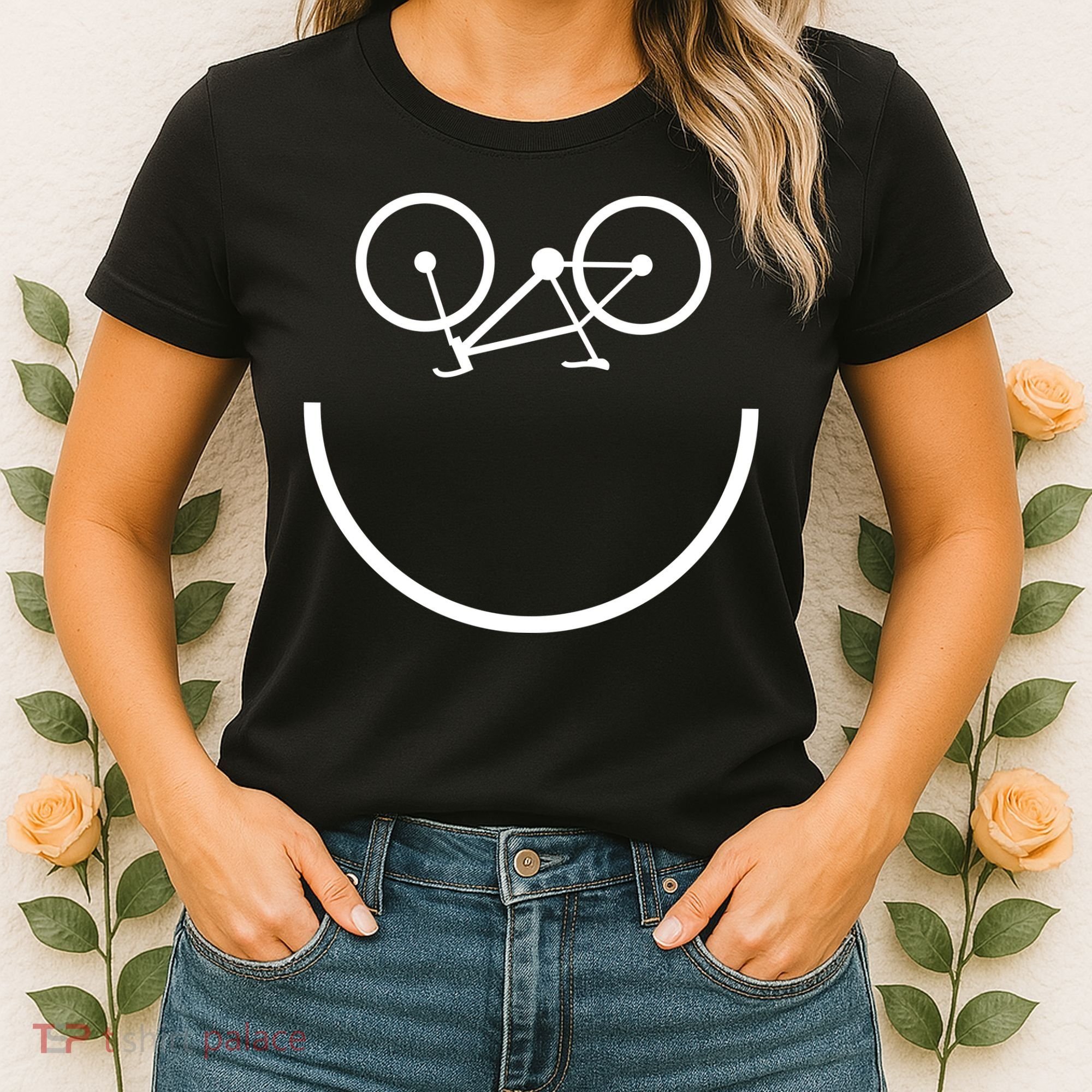 Smiling Bicycle Women's T-Shirt