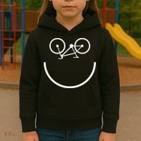Smiling Bicycle Kids Hoodie thumb 3