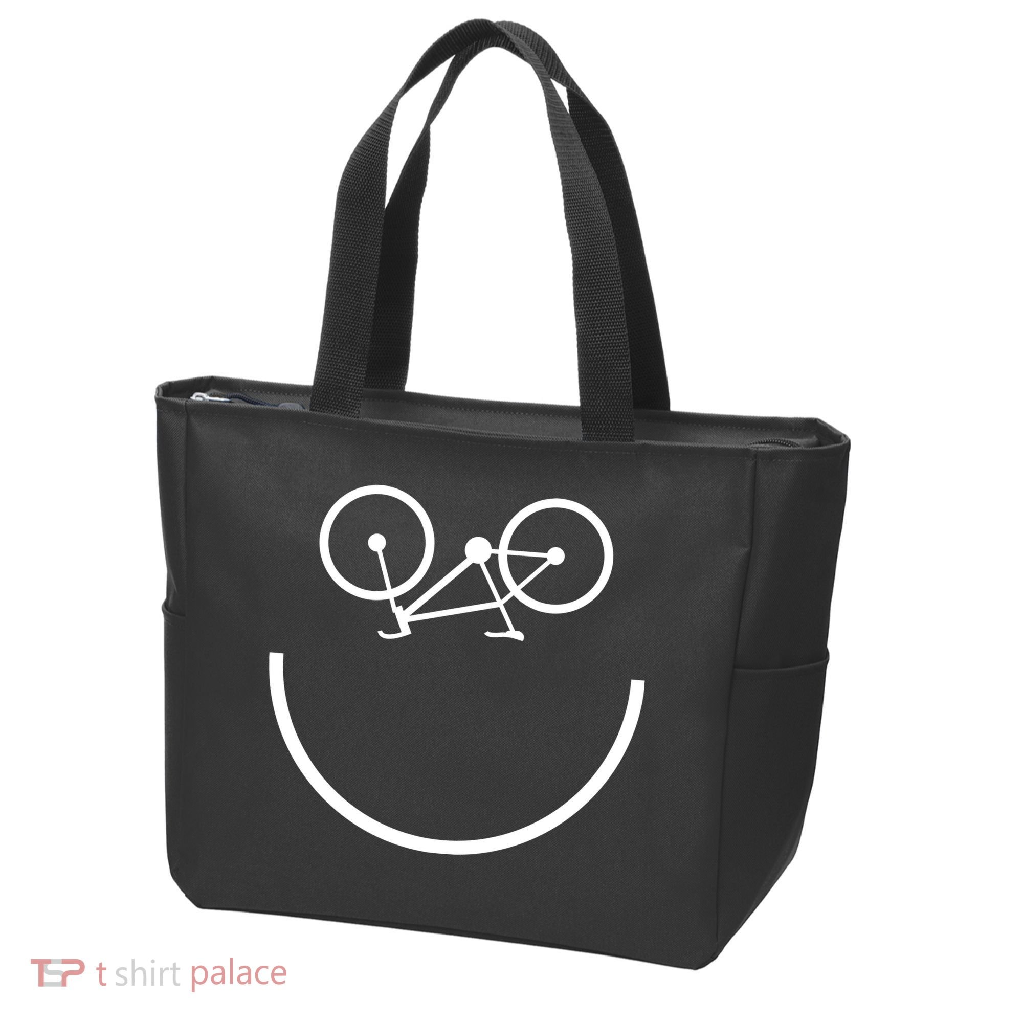 Smiling Bicycle Tote Bag