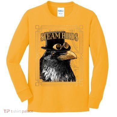Steam Birds Kids Long Sleeve Shirt