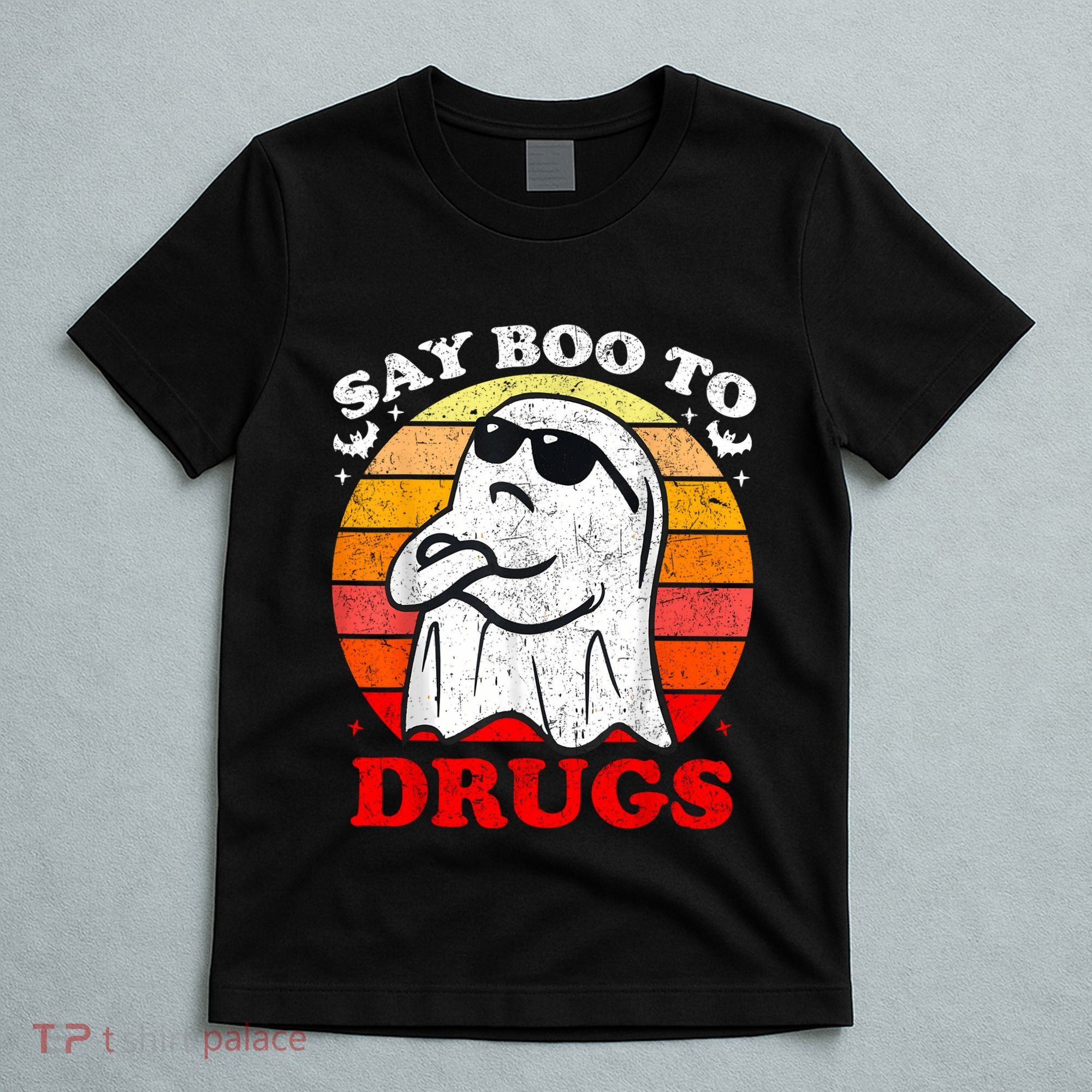 Say Boo To Drugs Funny Halloween Red Ribbon Week Awareness T-Shirt