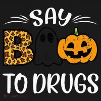 Say Boo To Drugs Funny Halloween Red Ribbon Week Awareness Women's Hoodie thumb 2