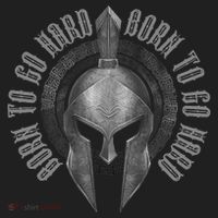 Spartan Born To Go Hard | Warrior Gym Workout Sparta Helmet Hat thumb 2