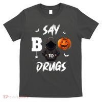 Say Boo To Drugs Halloween Pumpkin Awareness T-Shirt thumb 0