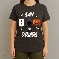 Say Boo To Drugs Halloween Pumpkin Awareness T-Shirt thumb 4